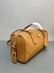 Prada medium leather shoulder bag in a brown or caramel color 29×12.5×10cm - 3