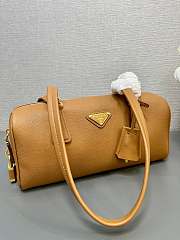 Prada medium leather shoulder bag in a brown or caramel color 29×12.5×10cm - 2