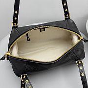 Miu Miu Beau or Aventure shoulder bag in black leather 36cmx20cx15 cm - 2