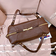 Miu Miu Beau or Aventure shoulder bag in brown leather 36cmx20cx15 cm - 5