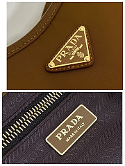 Prada Mariner large Re-Nylon shoulder bag in the brown color 48x39x14cm - 2