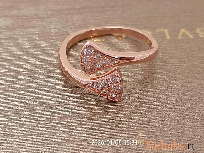 Bvlgari Rose Gold and Diamond Divas' Dream Ring - 1