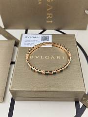 Bvlgari Serpenti Viper Bracelet rose gold with malachite and diamond  - 3