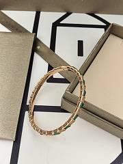 Bvlgari Serpenti Viper Bracelet rose gold with malachite and diamond  - 2