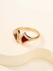 Bvlgari Rose Gold, Diamond and Carnelian Divas' Dream Ring - 2