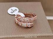 Bvlgari Serpenti Viper two-coil ring in 18-karat rose gold - 1