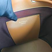Burberry Small Check Coated Canvas Bucket Bag with a signature TB monogram plaque 16 x 26 x 26cm - 4