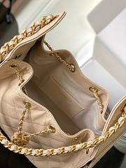 Chanel 25 Small Hobo Handbag in light beige 30*26*14cm. - 4