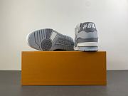 Louis Vuitton LV trainer, greyish-jade color - 3