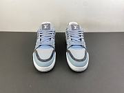 Louis Vuitton LV trainer, greyish-jade color - 5