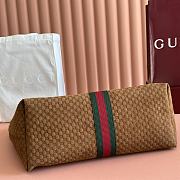 Gucci Giglio large tote bag in GG suede in brown color 60x47x16 cm - 4