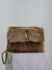 Saint Laurent Niki shoulder bag in brown feathers 28×20×8.5cm - 1