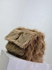 Saint Laurent Niki shoulder bag in brown feathers 28×20×8.5cm - 6