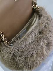 Saint Laurent Niki shoulder bag in brown feathers 28×20×8.5cm - 5