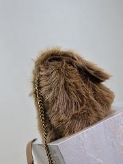 Saint Laurent Niki shoulder bag in brown feathers 28×20×8.5cm - 3