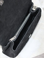 Saint Laurent Suede Fringe College Shoulder Bag 24x17x6cm - 2