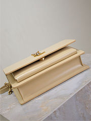 Saint Laurent Sunset Medium shoulder bag in beige smooth calfskin leather 19x14x5.5cm - 2