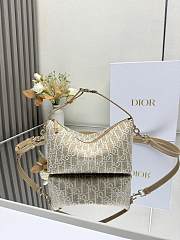 Diorstar Hobo Bag with Chain Gold-Tone Dior Oblique Jacquard 22*13*9.5cm - 1