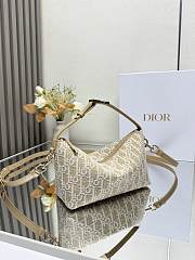 Diorstar Hobo Bag with Chain Gold-Tone Dior Oblique Jacquard 22*13*9.5cm - 6
