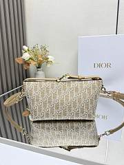 Diorstar Hobo Bag with Chain Gold-Tone Dior Oblique Jacquard 22*13*9.5cm - 3