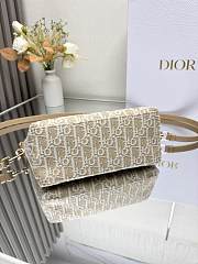 Diorstar Hobo Bag with Chain Gold-Tone Dior Oblique Jacquard 22*13*9.5cm - 4