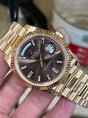 Rolex Oyster Perpetual Day-Date 40 with large custom diamond embellishment - 6