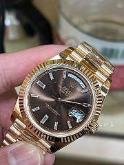 Rolex Oyster Perpetual Day-Date 40 with large custom diamond embellishment - 2