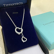 Tiffany & Co. Elsa Peretti Open Heart lariat necklace in sterling silver - 1