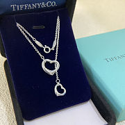 Tiffany & Co. Elsa Peretti Open Heart lariat necklace in sterling silver - 4
