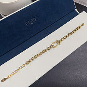 Fred bracelet with gold-plated clasp engraved with a pattern - 2