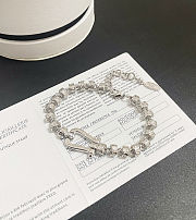 Fred bracelet with silver-plated clasp engraved with a pattern - 6