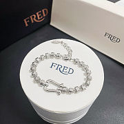 Fred bracelet with silver-plated clasp engraved with a pattern - 5