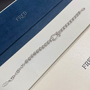 Fred bracelet with silver-plated clasp engraved with a pattern - 4