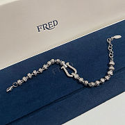 Fred bracelet with silver-plated clasp engraved with a pattern - 3