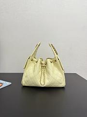 Chanel 25C hobo bag in light yellow color caviar leather 30x26x14 cm - 1