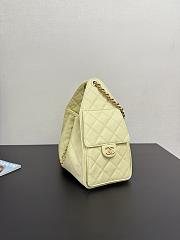 Chanel 25C hobo bag in light yellow color caviar leather 30x26x14 cm - 6