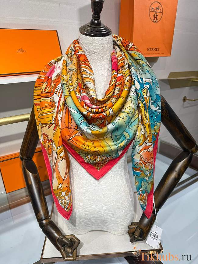 Hermes La Vallee de Cristal scarf 140x140 cm - 1