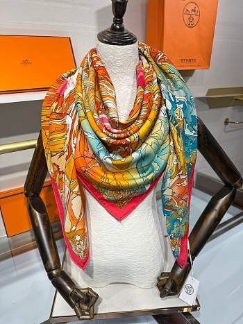 Hermes La Vallee de Cristal scarf 140x140 cm