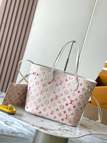 Louis Vuitton Empreinte Monogram Neverfull MM Sunrise Aquarelle bag 31*28*14CM