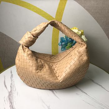 Bottega Veneta Jodie bag in beige intrecciato-woven lambskin leather 40x48x16 cm