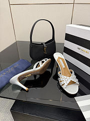 Aquazzura Tequila sandals in white heel 7.5 cm - 6