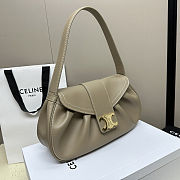Celine Polly bag in beige supple calfskin leather 13 X 7 X 4 cm - 6