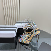 Aquazzura Tequila 105 sandals with multi-colored crystal embellishments  - 2
