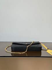 Louis Vuitton Félicie Pochette bag in black Monogram Empreinte leather 21x12x3 cm - 5