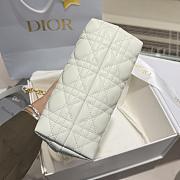  Dior Jolie Top Handle mini bag in white 18.5x13x8.5 cm - 2