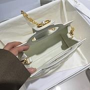 Dior Jolie Top Handle mini bag in white 18.5x13x8.5 cm - 3