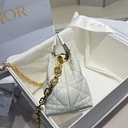  Dior Jolie Top Handle mini bag in white 18.5x13x8.5 cm - 4