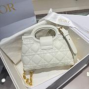  Dior Jolie Top Handle mini bag in white 18.5x13x8.5 cm - 5