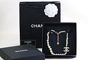 Chanel Pearl Necklace CC Women's Necklace in White - 3