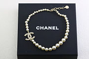 Chanel Pearl Necklace CC Women's Necklace in White - 4